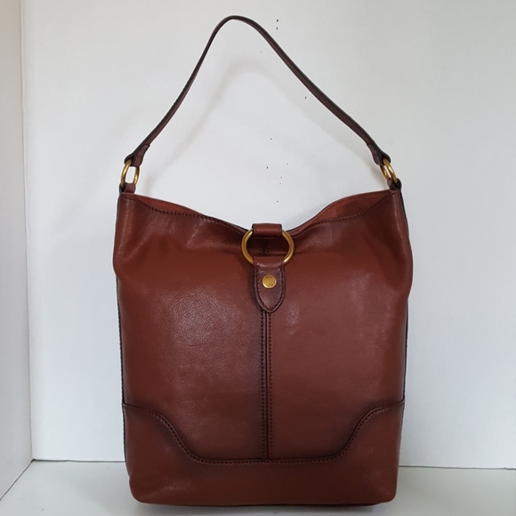 Frye Handbags - New Frye Leather Brown Ring Hobo Tote Shoulder Bag